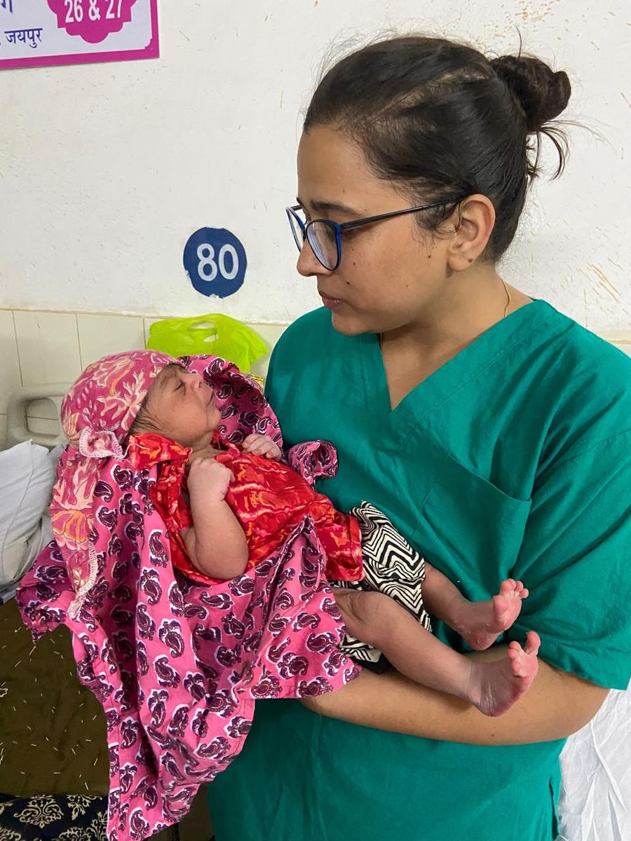 A healthy newborn delivery — a WCare Ayurveda patient success story